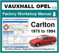 vauxhall carlton Workshop Manual Download